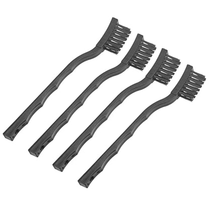 uxcell 4 Pcs Anti Static ESD Brush Portable Plastic Handle Nylon Lab Cleaning Brushes for Electronics Keyboard PCB BGA Repair Soldering, 15x30mm Bristles