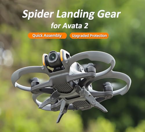 Landing Gear for DJI Avata 2, Adjustable Legs Height Extension Stand Quick Release Bracket for Avata 2 Drone Protection (Gray) - color: Gray