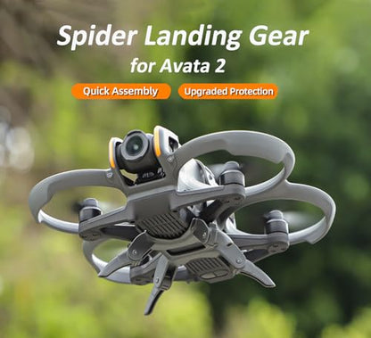 Landing Gear for DJI Avata 2, Adjustable Legs Height Extension Stand Quick Release Bracket for Avata 2 Drone Protection (Gray) - color: Gray