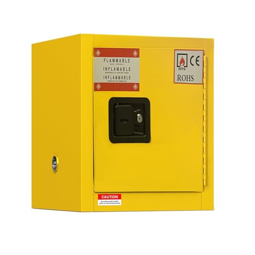 Hazardous Flammable Storage Safety Cabinet 18"x18"x18" Fire Proof Safe - size: 18.1"*18.1"*18.3"