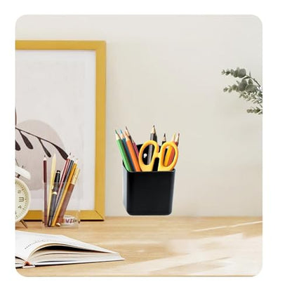 Septe 4Pcs Remote Control Holders Wall Mount, Self Adhesive TV Controller Holder, Wall Pen Holder Storage Box for Home Office (Black) - color: Black,4pcs