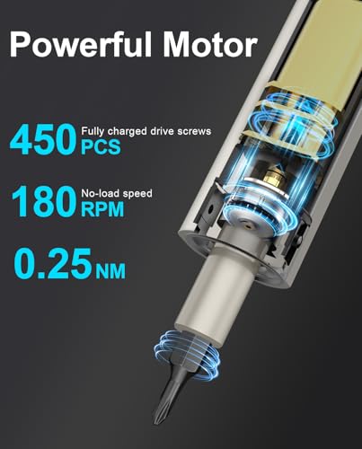 HYCHIKA Precision Screwdriver Set, Mini Electric Screwdriver 67-in-1 with 52 Magnetic Bits, 3 Torque Settings, LED Light & Rechargeable Repair Tool Kit for Computer Phone Camera