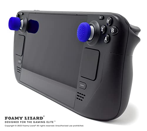 Foamy Lizard AceShot Raised Thumb Grips for Xbox One & Steamdeck, Blue - color: Blue