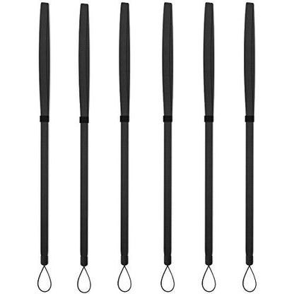 AMUU Lanyards Adjustable Black 6pcs for Walkie-Talkie,Cruise,Keys,Pen - color: 6 Pack Black Lanyard