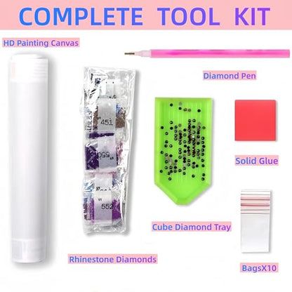 Black Cat Moon 5D DIY Diamond Painting Kits for Adults - color: KM563-1