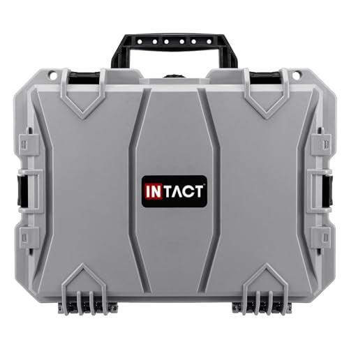 Eylar 18" Intact Series Hard Camera Case, Lightweight and Durable Stacker Design with Foam (Gray) - color: Gray