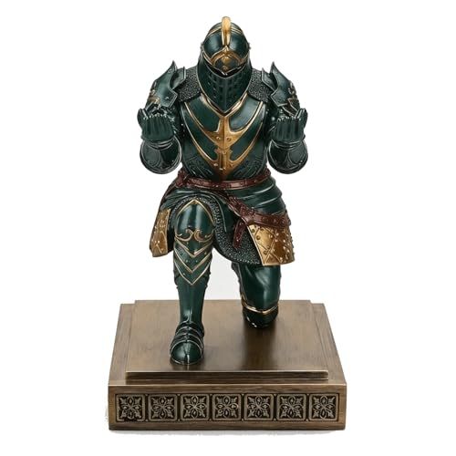 King's Guard Knight Pen Holder with a Letter Opener Desk Organizers Green - color: Green