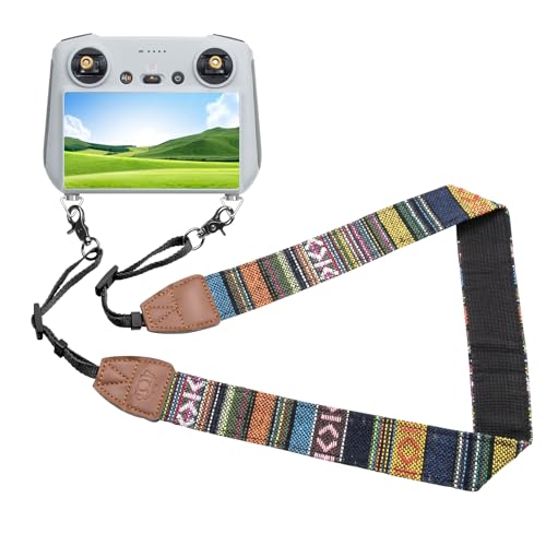 Hanatora Lanyard Neck Strap with Screws for DJI RC,RC 2,RC Pro,Smart Controller,Mini 4/3 Pro,Mavic 3 Classic/Cine,Air 3/2/2S,Mavic 2 Drone Remote Controller Accessories(Color) - color: Multicolor