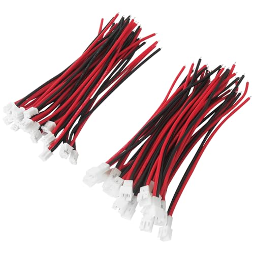 40pcs JST-PH 2.0 Male and Female Connector Cable Compatible with Tiny Whoop, Compatible with JRC H36 H67 Upgrading Blade Inductrix, E010 E013, and Compatible with Kingkong Tiny Drone