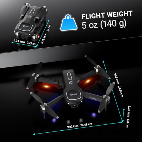 Contixo F16 Camera Drone For Kids, 360° Flip Brushless Motor 2.4G RC Quadcopter Foldable Gesture Control FPV Flying Drones with 17 Mins Intelligent Flight Time For Beginners children Indoor Outdoor - style: F16
