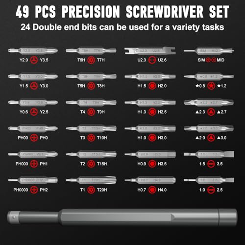 SHARDEN Precision Screwdriver Set for Electronic Repair 60 in 1 - color: 60 in 1 Black