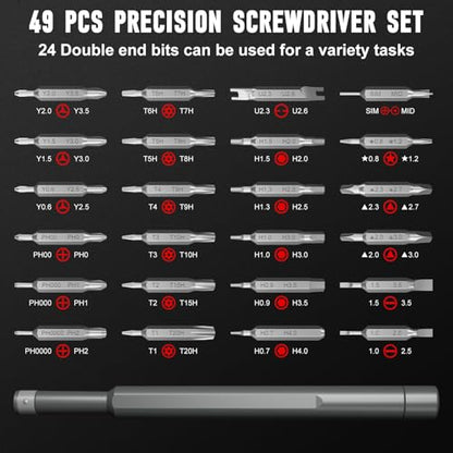 SHARDEN Precision Screwdriver Set for Electronic Repair 60 in 1 - color: 60 in 1 Black