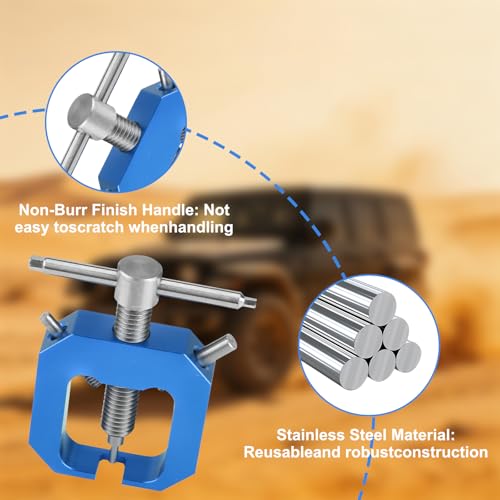 Mini Gear Pullers, RC Pinion Bearing Puller Stainless Steel Small Gear Puller Professional Tool Remover for RC Drift Wheels Motor Upgrade (Blue) - color: blue
