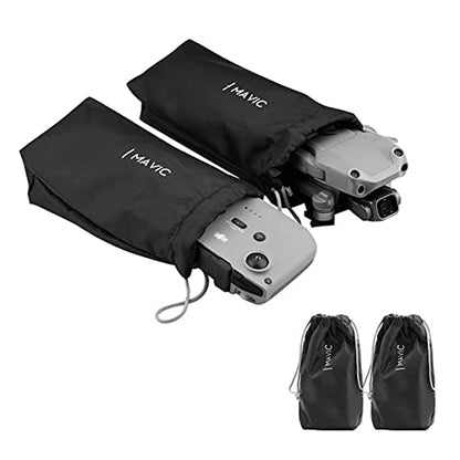 Protective Aircraft Sleeve for DJI Mini 3 Pro/Air 3/Mini 3/Air 2/Mini 2/Mavic Pro Drone,RC Controller Storage Pocket Carring Bag,Holding Fly More Combo Accessories(Drawstring)