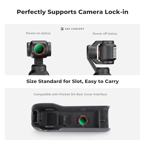 K&F CONCEPT Magnetic VND2-32 Filter Compatible with DJI Osmo Pocket 4/3 - style: ND2-32
