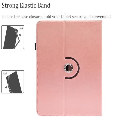 Universal 10 10.1 11 Inch Android Tablet Case Cover for 9.6-11 Inch Tablet - color: Rosegold