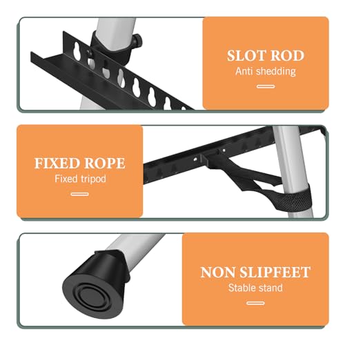 Art Painting Easel Stands, Adjustable Display Tripod Artist Sign Easels - style: Silver-2pack