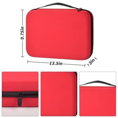 Model Paint Storage Case for Testors, Holds 60 Bottles, Paints Not Included - color: Red