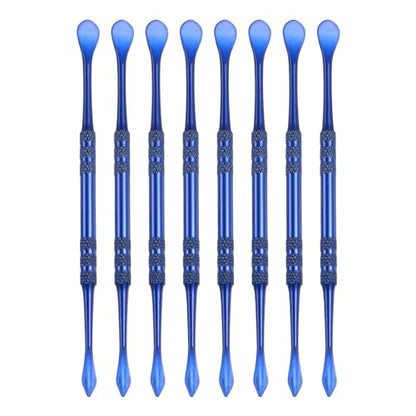 HARFINGTON 8pcs Wax Carving Tools 4.8" Double Ended Clay Tool Sapphire Blue - color: Sapphire Blue
