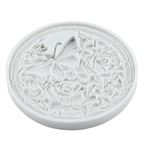 Butterfly Flower Silicone Mold Butterfly Rose Polymer Clay Molds - color: Style F
