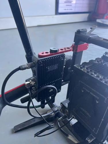 Ronin 2 Image Transmission Bracket, Tilt Axis Cage Arm Extension Stand Bracket Mount for DJI Teradek Bolt Bond Vaxis Video Transmission Transmitter Receiver, RED - color: Red