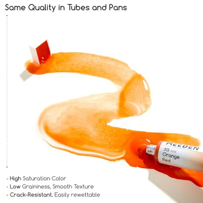 MEEDEN Professional Artist Watercolor Paint: Scarlet - 15ml/0.5oz - color: Scarlet
