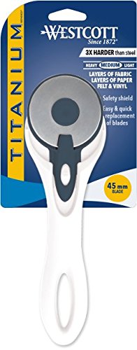 Westcott Titanium Bonded 45mm Rotary Cutter - size: 45MM Rotary Cutter