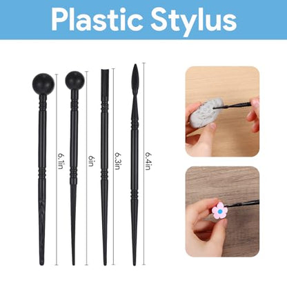 NYTGAH 42 PCS Air Dry Clay Tools, Practical Polymer Clay Sculpting Tools Kit for Adults, Pottery Clay Kit for Dotting, Carving, Drawing, Molding, Modeling, Shaping