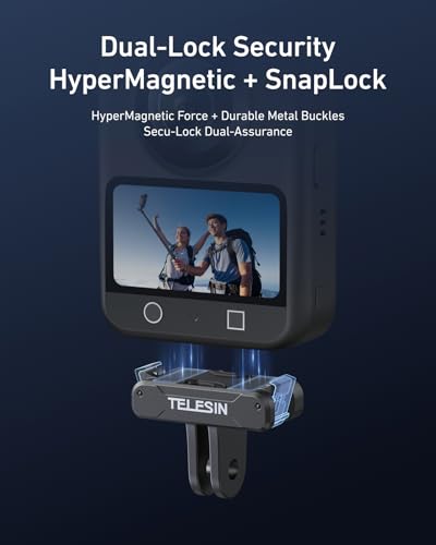 TELESIN Magnetic Quick Release Adapter Mount for DJI Osmo Action 5 Pro/4/3 - color: Magnetic Adapter Only