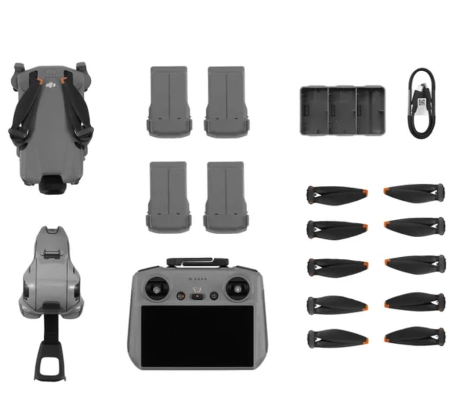 DJI Mini 5 Pro Drone Fly More Combo (RC 2) 1" CMOS Sensor, 4K Video, Obstacle Sensing, 4 Battery Bundle with Deco Essentials CPS Exclusive 26 Month Protection Pack, Software & Accessory Kit