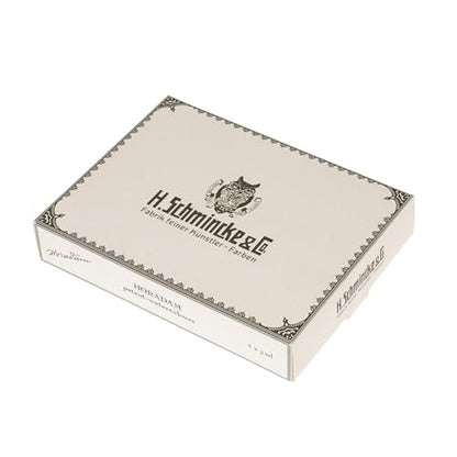 Schmincke - HORADAM® AQUARELL compact box of the RETRO Line with 6 finest watercolors, 74648097, metal box, painting set, 6 x 5 ml tubes and 6 half empty pots