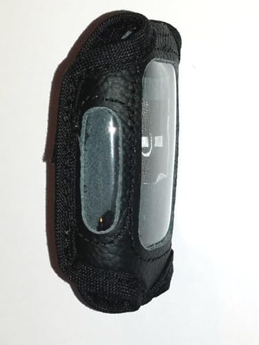 Black Leather Case/Cover for Compustar 2WSSR-T11 and 2WT11R-SS Remote Control Transmitters (Remote Not Included)