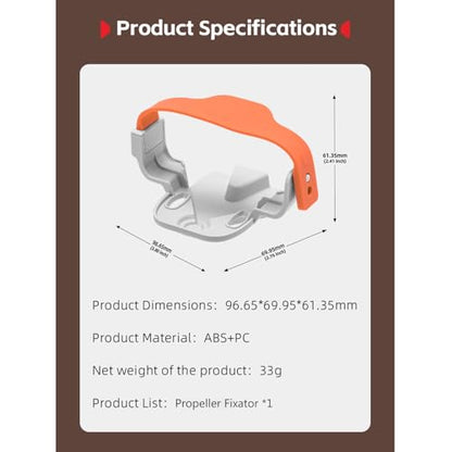 Propeller Holder for DJI LITO 1 / LITO X1 Drone Propellers Fixator Paddle Guard Strap Blade Protector Lock Stabilizer Bundle for DJI LITO X1 / LITO 1