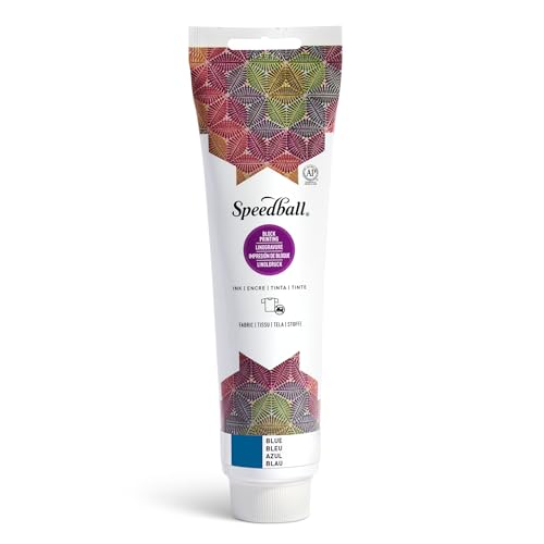 Speedball 003576 Fabric Block Printing Ink - color: Blue, size: 5 fl oz
