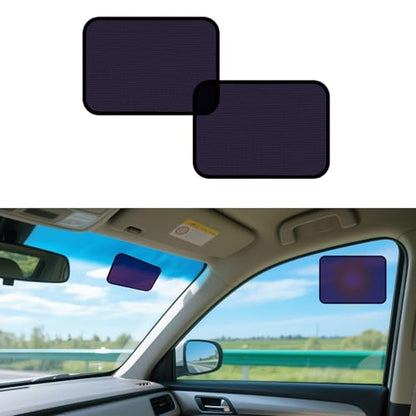 XCBYT Static Cling Car Window Sahdes for Driver Side Window, 2-Pack - color: 2 Semi-Transparent, size: 9.84" x 7.09"