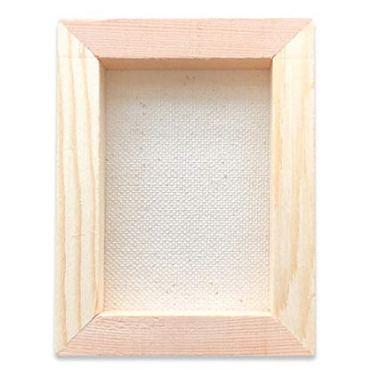 LWR CRAFTS Mini Stretched Canvas 3" X 4" Pack of 10 - size: 3"x4"x10