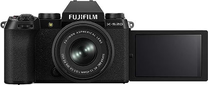 FUJIFILM X-S20 Mirrorless Camera with 15-45mm Lens & 4K Monitor Bundle