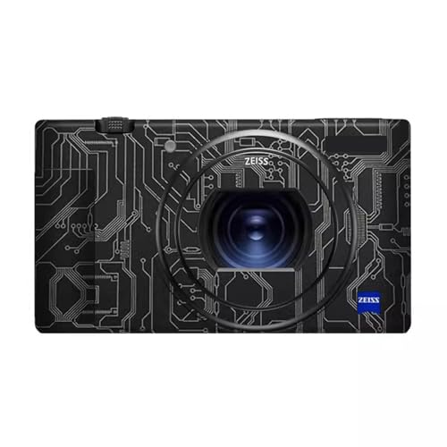 Decal Skin for Sony ZV-1 Vinyl Wrap Anti-Scratch Film Mirrorless Camera Body Protective Sticker Protector Coat ZV1(Circuit Titanium) - color: Circuit Titanium