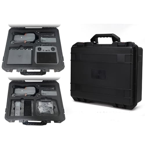 Hard Travel Carrying Case Shockproof Drone Hard Case Compatible with for DJI Air 3S, RC 2/RC-N2 Remote Controller and its Accessories