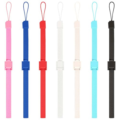 7 PCS Hand Wrist Strap, Adjustable Phone Lanyards for Wii Remote Multi Purpose Wristbands Phone Strap Wristlet Wristband with Lock for Wii Remote Controller, MobilePhone, Mp3, Digital Camera