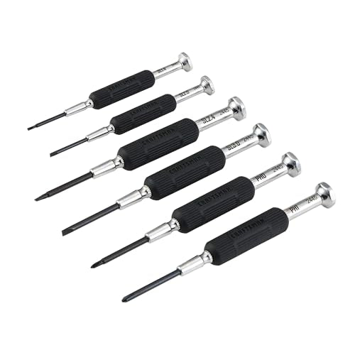 CRAFTSMAN 6 Piece Precision Screwdriver Set, Mini Screwdriver Set for Watch Jewelry Eyeglass Computer Repair (CMHT68012)