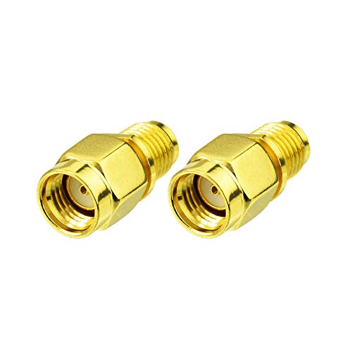Bingfu RP-SMA Male to SMA Female Antenna Connector Adapter (2-Pack)