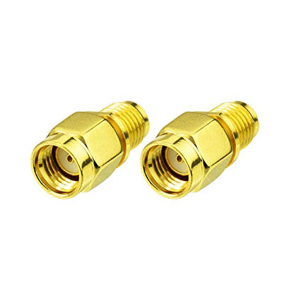 Bingfu RP-SMA Male to SMA Female Antenna Connector Adapter (2-Pack)