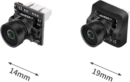 SoloGood Caddx Ant FPV Camera 1200TVL Global WDR OSD 1.8mm Nano FPV Camera 16:9 NTSC PAL for RC FPV Cinewhoop Tinywhoop Drone - color: Black 16:9