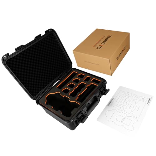 Hard Case Compatible with DJI Mini 5 Pro Fly More Combo - IP67 Waterproof Carrying Case with Custom Foam Insert, Shockproof PP Shell, Ideal for Travel & Outdoor