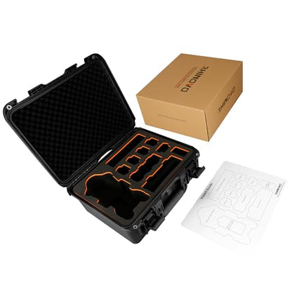 Hard Case Compatible with DJI Mini 5 Pro Fly More Combo - IP67 Waterproof Carrying Case with Custom Foam Insert, Shockproof PP Shell, Ideal for Travel & Outdoor