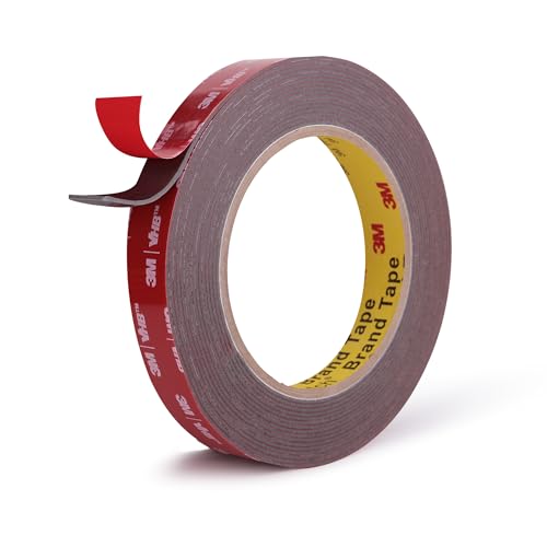 3M Double Sided Tape, Heavy Duty, 1/2” x 18Ft, Gray - color: Grey, size: 1/2" x 18Ft