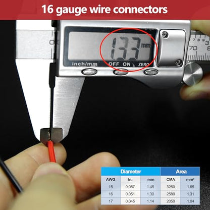 G 3 Pin Waterproof Connector 16AWG Electrical Male Female Wire Plugs - size: 3 PIN