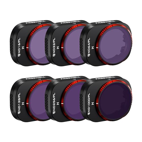 Freewell Bright Day-6Pack Hybrid ND/PL Filters Compatible with Mini 4 Pro - style: Bright Day Kit