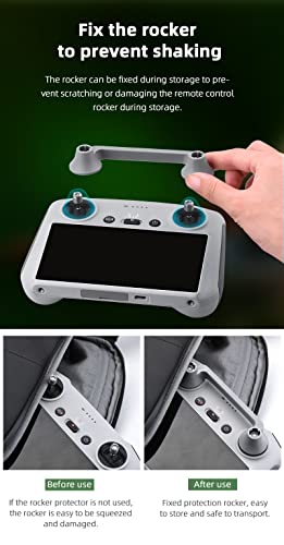 BTG DJI RC/RC 2 Controller Joysticks Protector Fixator Control Sticks Holder Cover for DJI Flip/Mavic Air 3S/Mavic 3 Classic/Mini 3 4 Pro Remote Controller Accessories